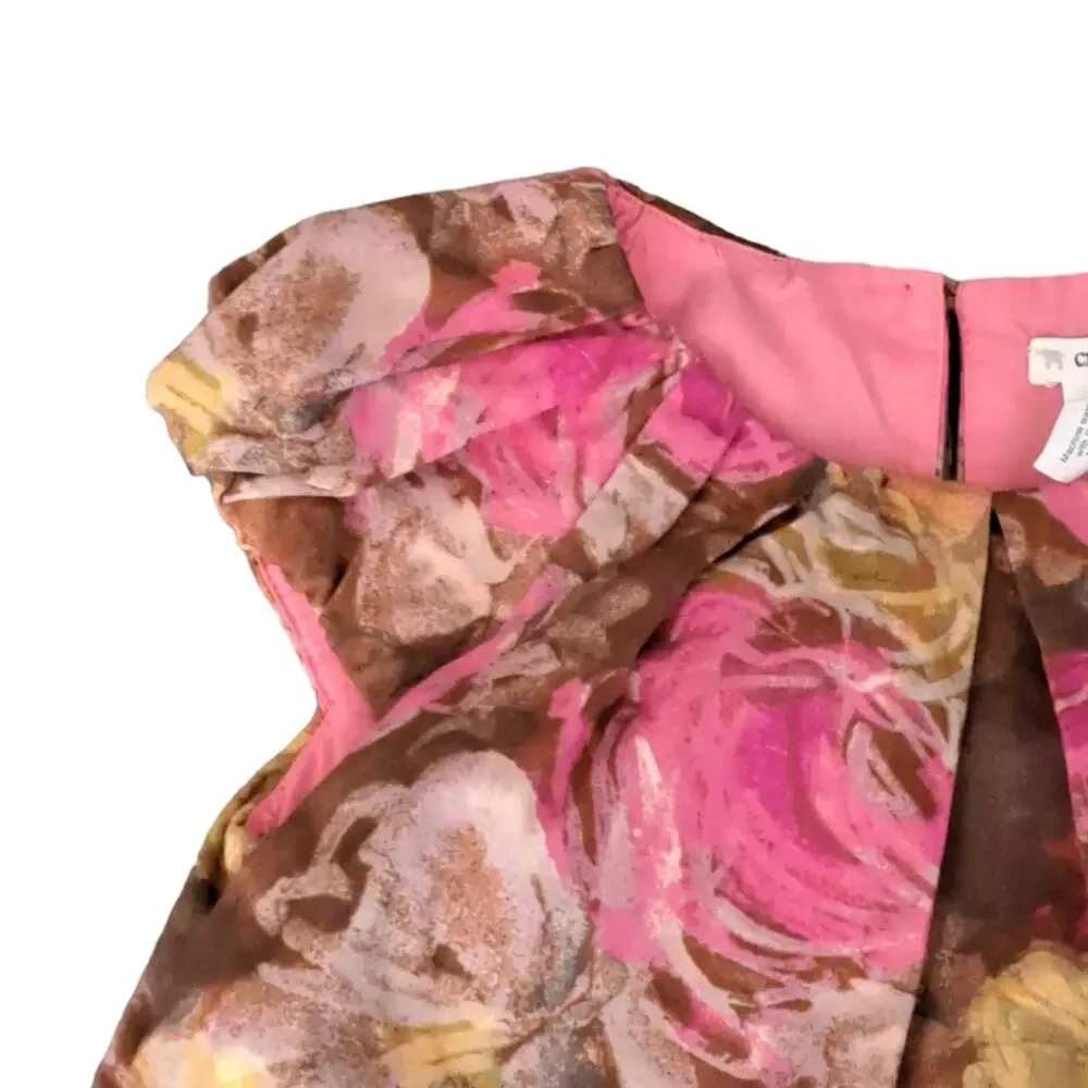 Crewcuts Pink Floral Bubble Dress Girl's Size 3